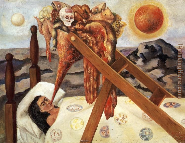 Without Hope painting - Frida Kahlo Without Hope art painting